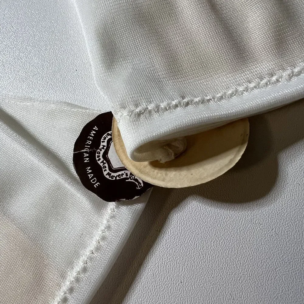 Vintage Cloth Gloves White / Off White Needlework‎
